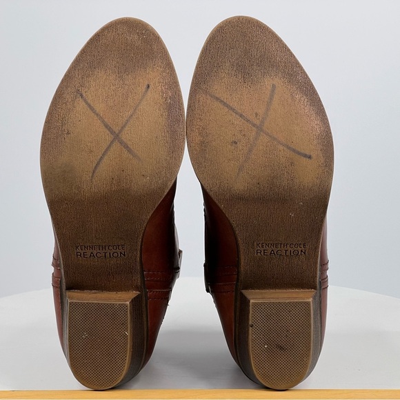 Kenneth Cole Booties Tale spin Ankle Boots Western Brown Leather Cowgirl Boho 6 - Picture 17 of 17